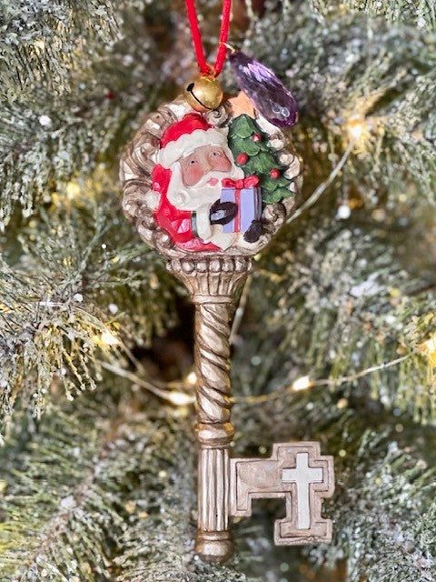 JIM SHORE HEARTWOOD CREEK -  LEGEND OF THE KEY HANGING ORNAMENT 6008099
