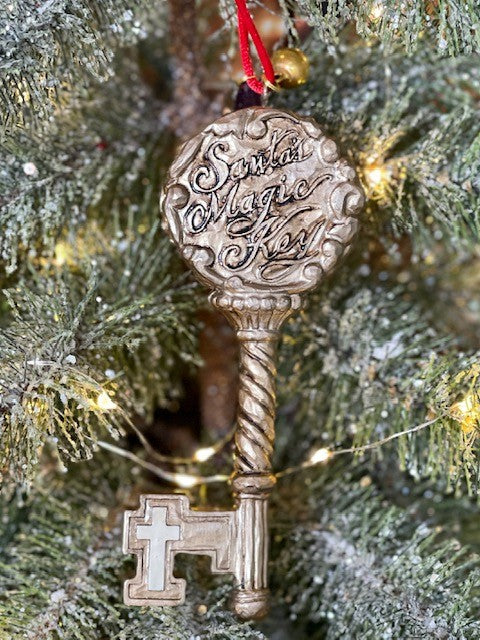 JIM SHORE HEARTWOOD CREEK -  LEGEND OF THE KEY HANGING ORNAMENT 6008099