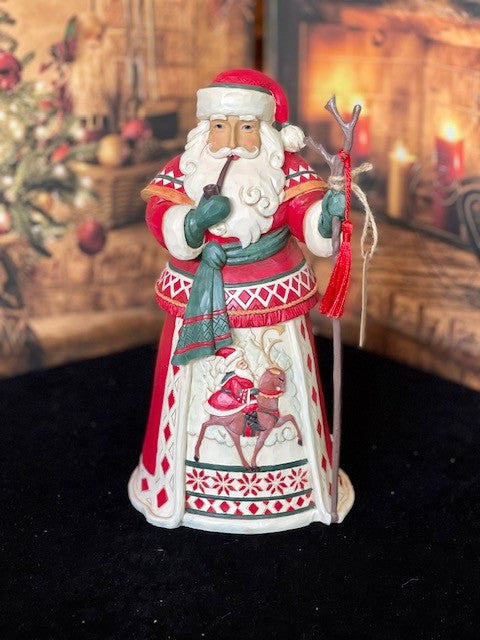 JIM SHORE HWC - LAPLAND SANTA RIDING REINDEER SKIRT 6008874