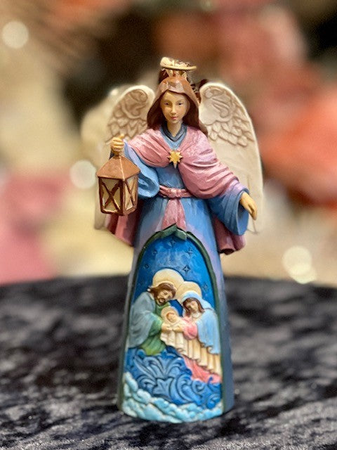JIM SHORE HEARTWOOD CREEK 11CM NATIVITY ANGEL HANGING ORNAMENT 6009455