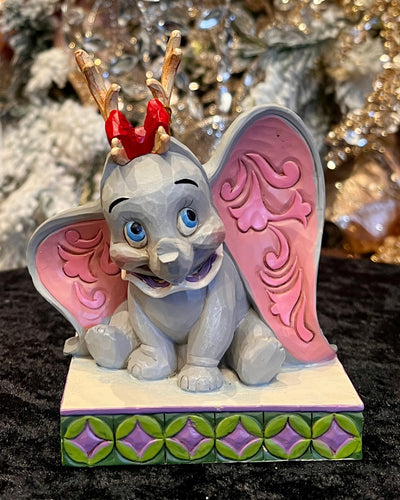 JIM SHORE DISNEY TRADITIONS - DUMBO, SANTA'S CHEERFUL HELPER 6008985