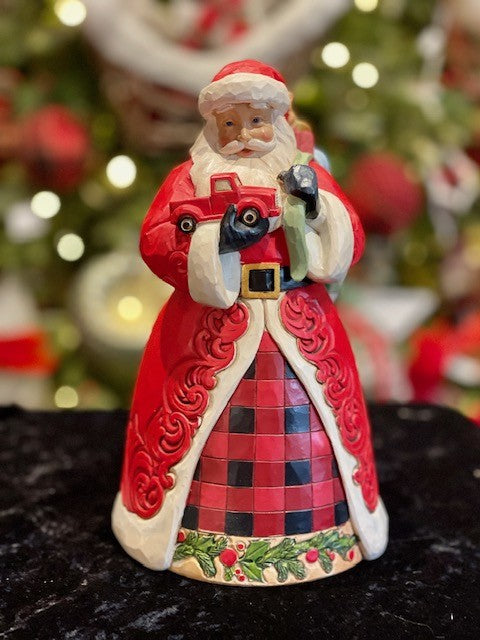 JIM SHORE COUNTRY LIVING SANTA WITH TRUCK 6009123
