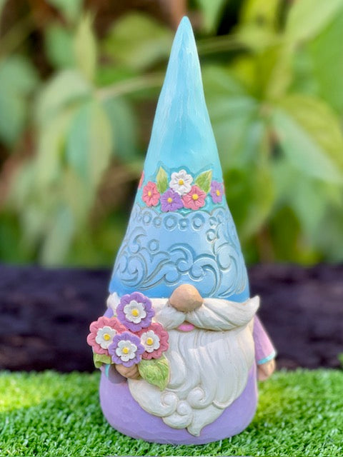 JIM SHORE HWC - GNOME WITH FLOWERS 6010286