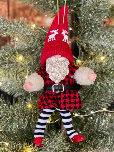 DEPT 56 MOOSE HAT GNOME HANGING ORNAMENT 6011327