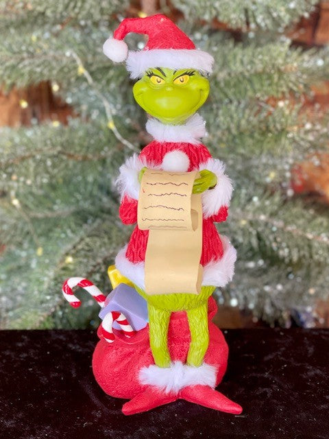 DEPT 56 GRINCH 22CM GRINCH WITH LIST 6010972