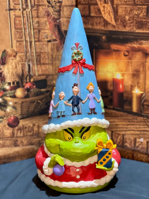 JIM SHORE - GRINCH GNOME STATUE 35CM 6010773