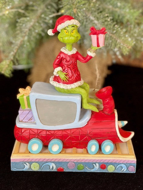 JIM SHORE GRINCH COLLECTION - GRINCH ON TRAIN 6010776