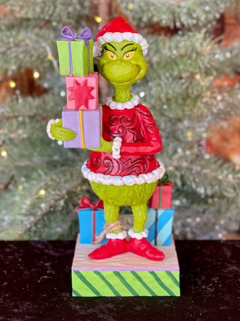 JIM SHORE GRINCH WITH PRESENTS 6010778