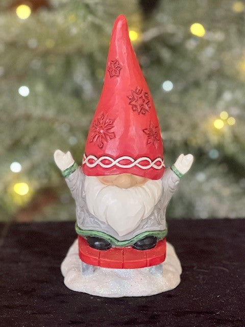 JIM SHORE HEARTWOOD CREEK GNOME SLEDDING 6010845