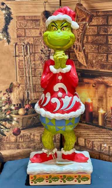 JIM SHORE - GRINCH WITH HANDS CLENCHED STATUE 60CM 6008893