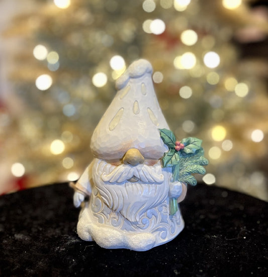 JIM SHORE HWC - WOODLAND GNOME WITH MUSHROOM HAT 6012681