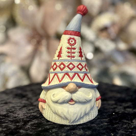 JIM SHORE HWC - GNOME IN WHITE SWEATER 6012952