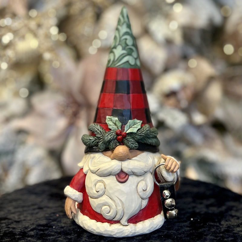 JIM SHORE - HWC 22CM HIGHLAND GLEN GNOME WITH BELLS 6012869