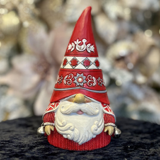 JIM SHORE HWC - NORDIC GNOME WITH JINGLE BELLS 6012892