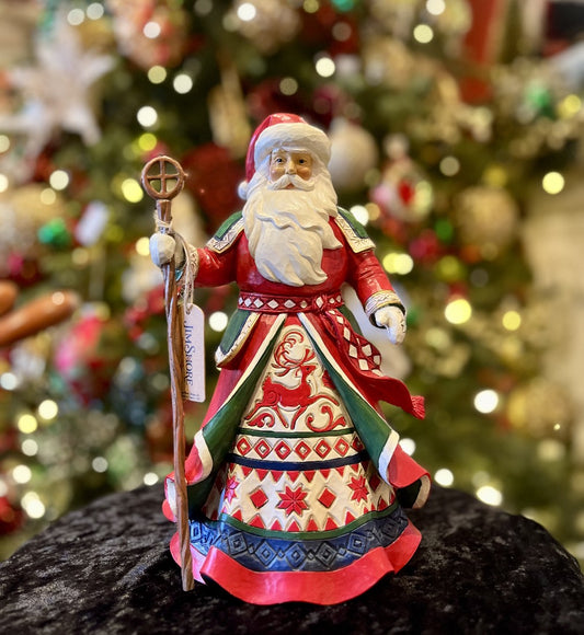 JIM SHORE HWC - 25CM LAPLAND SANTA LEGENDS 6012897