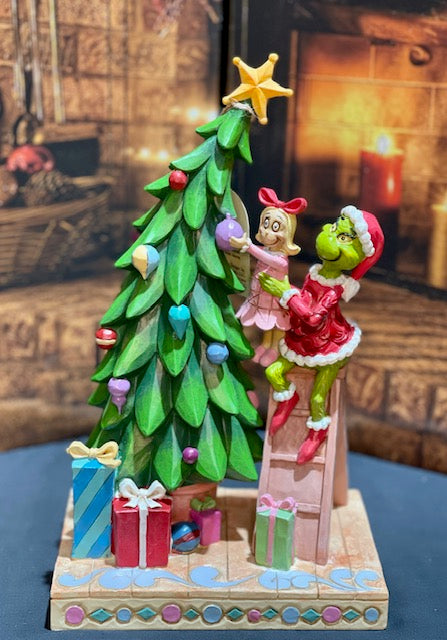JIM SHORE GRINCH GRINCH & CINDY WITH TREE 6012694