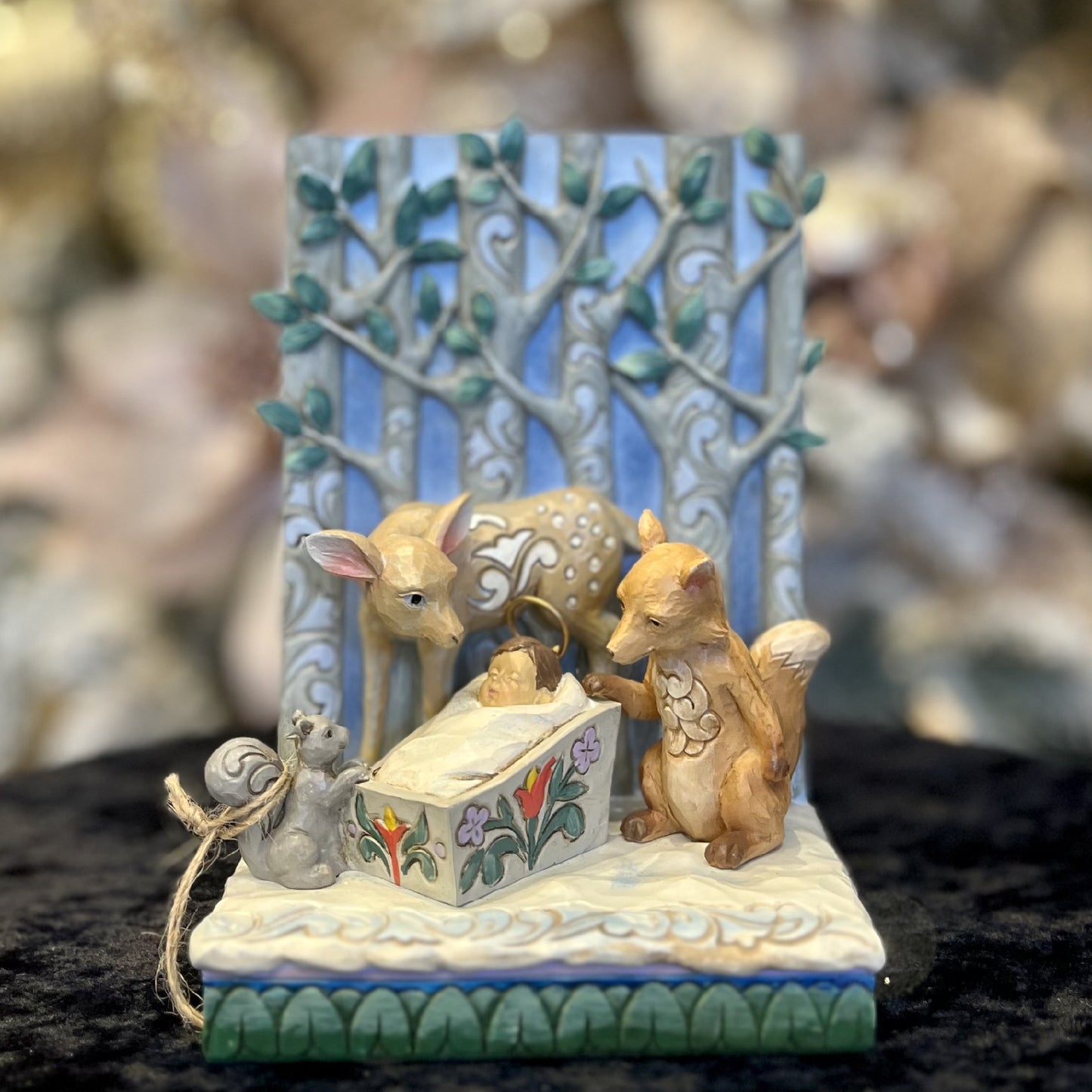 JIM SHORE HWC - BABY JESUS WITH ANIMALS 6012966