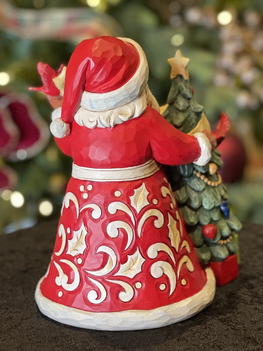 JIM SHORE - 2023 SANTA WRAPPED IN CHEER YEAR SANTA 6013687