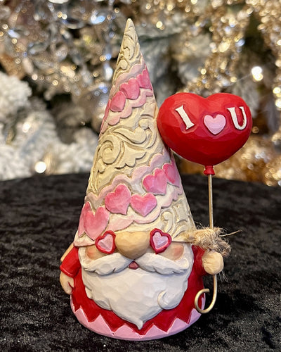 JIM SHORE HWC - GNOME HOLDING HEART BALLOON 6014382