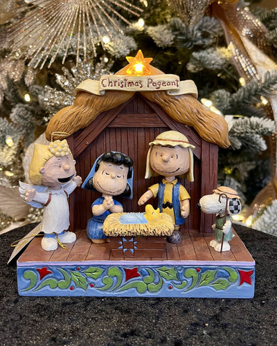 JIM SHORE PEANUTS - LED CHRISTMAS PAGEANT 