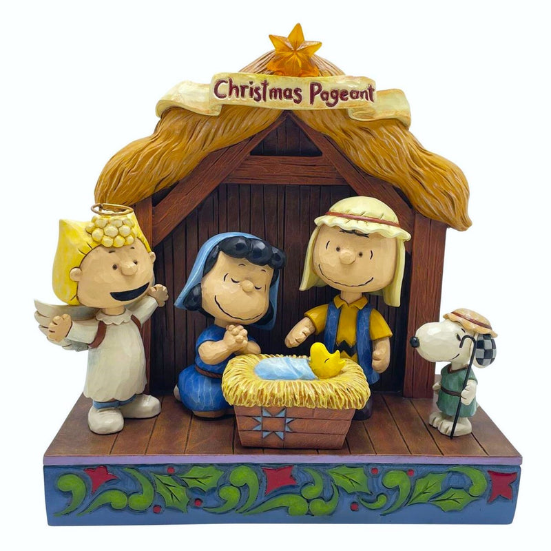 JIM SHORE PEANUTS - LED CHRISTMAS PAGEANT 