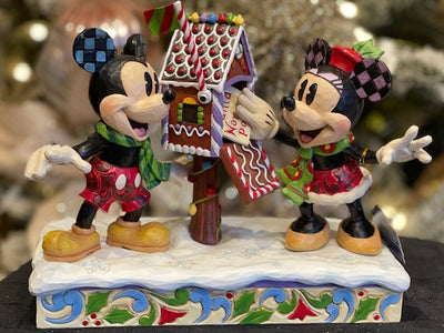 JIM SHORE DISNEY TRADITIONS - MICKEY & MINNIE LETTERS TO SANTA 6015001