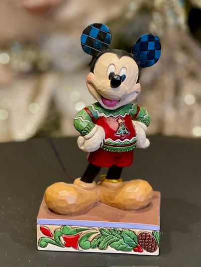 JIM SHORE DISNEY TRADITIONS - MICKEY ALL DECKED OUT 6015002