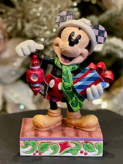 JIM SHORE DISNEY TRADITIONS - SANTA MICKEY CHRISTMAS MAGIC 6015737