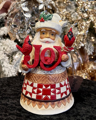 JIM SHORE HWC - PINT SIZE SANTA WITH JOY 6015469