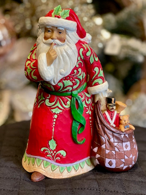 JIM SHORE HWC SANTA - SECRET SANTA 6015500
