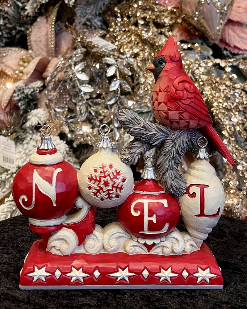 JIM SHORE HWC - NORDIC NOEL CARDINALS - JOYEUX NOEL 6015487