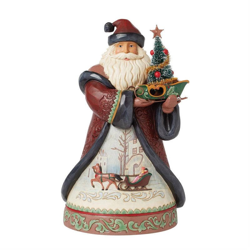 JIM SHORE HWC HOLIDAY MANOR SANTA - YULETIDE WONDER 6015488