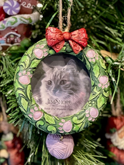 HWC 8CM HO CAT PET WREATH FRAME