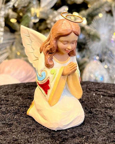 JIM SHORE HWC - 8CM PRAYING ANGEL 6015535