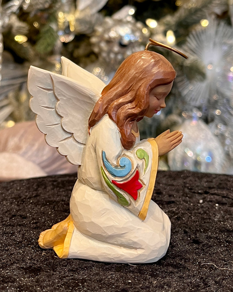 JIM SHORE HWC - 8CM PRAYING ANGEL 6015535