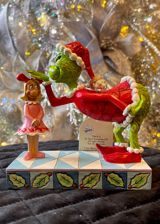 JIM SHORE GRINCH PATTING CINDY LOU'S HEAD 6017061