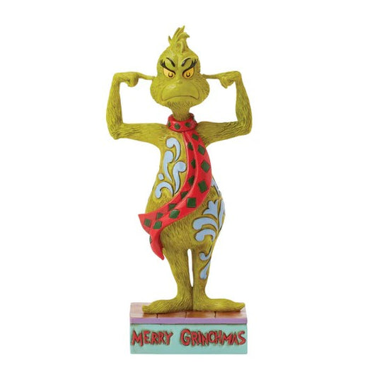 JIM SHORE GRINCH - GRINCH PLUGGING HIS EARS 6017067
