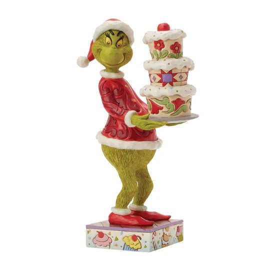 JIM SHORE GRINCH - GRINCH WITH CAKE 6017069
