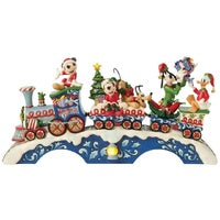 JIM SHORE DISNEY TRADITIONS MICKEY & MINNIE LED MUSICAL TRAIN 6014996