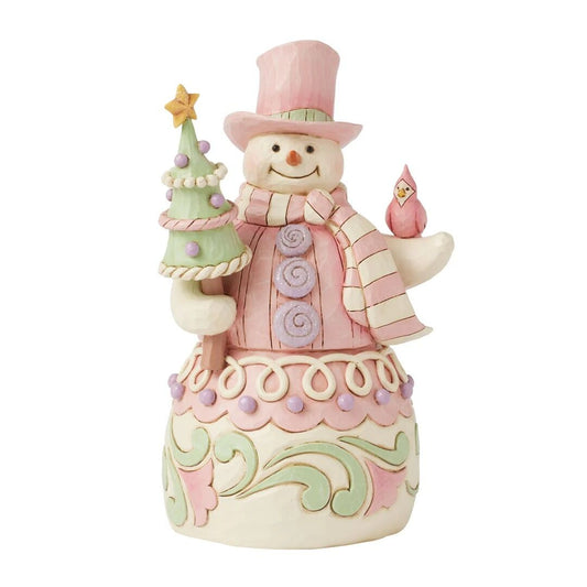 JIM SHORE HWC PASTEL SWEETS SNOWMAN SWEETS 6017019