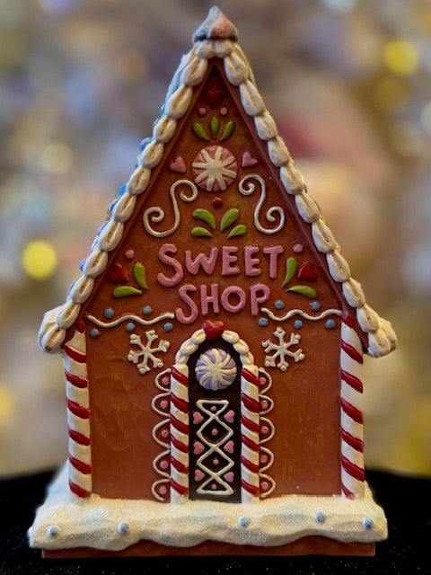 JIM SHORE GINGERBREAD CHRISTMAS GINGERBREAD LED SWEET SHOP 6017273