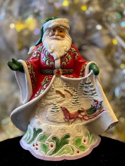 JIM SHORE HWC - SANTA MUSICAL WINTER SCENE 6017001