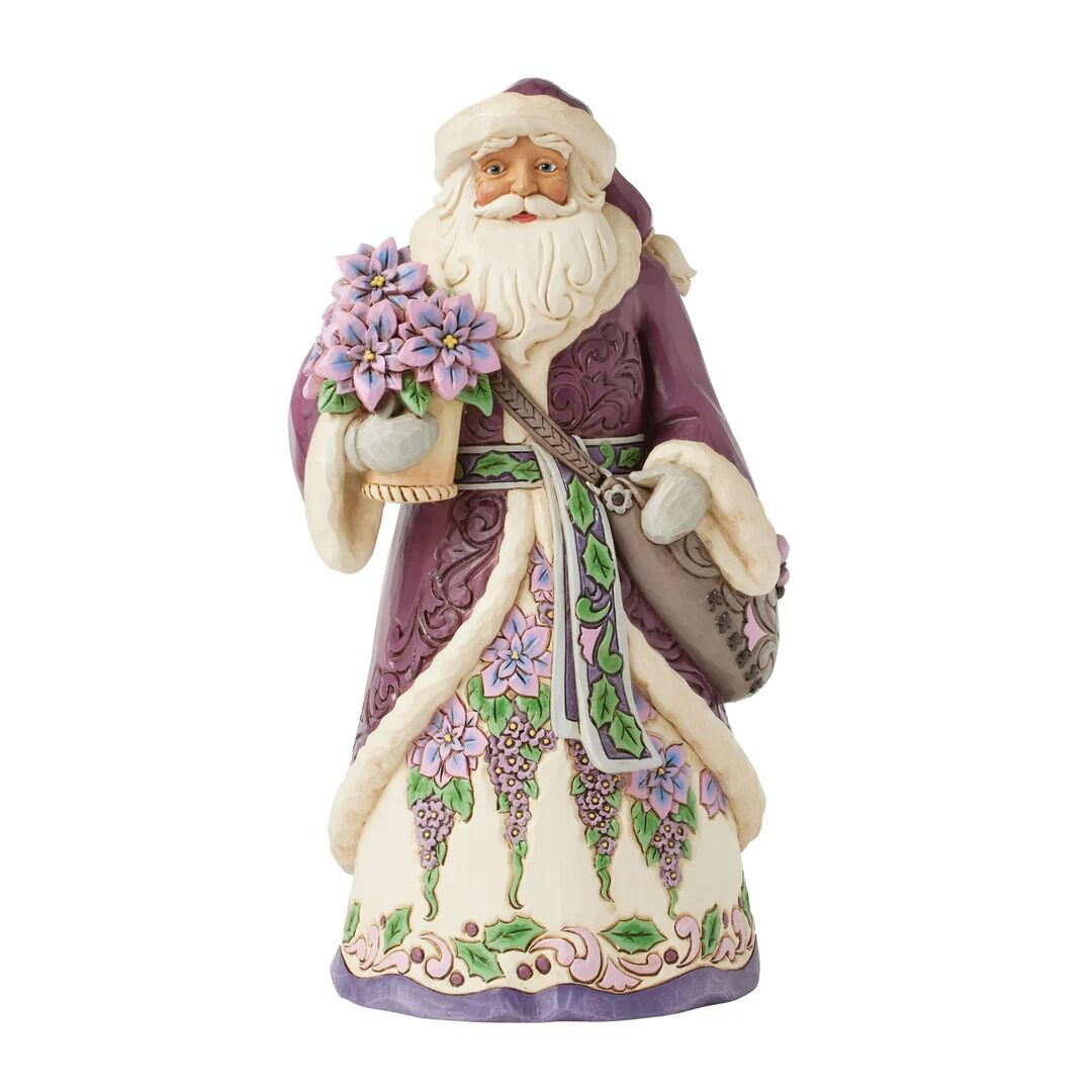 JIM SHORE HWC PURPLE SANTA 6017004