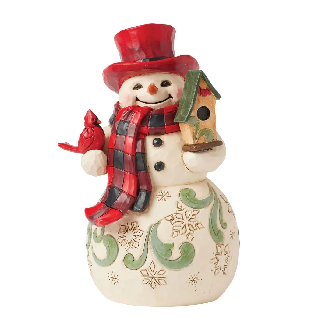 JIM SHORE HWC HIGHLAND GLEN SNOWMAN WITH HAT 6017025