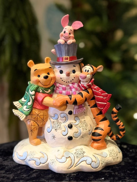 JIM SHORE - DISNEY TRADITIONS - POOH & FRIEND SNOWMAN 6018716