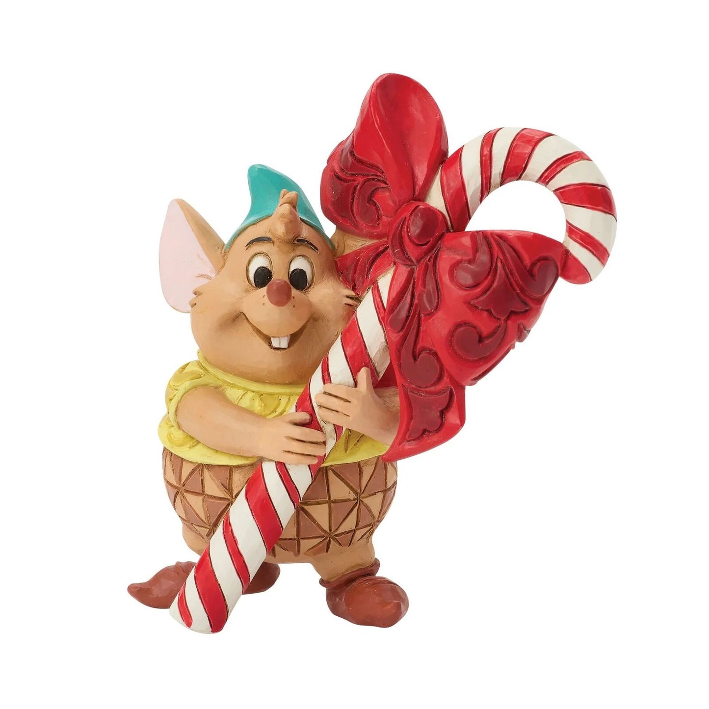 JIM SHORE - DISNEY TRADITIONS - GUS MOUSE WITH CANDY CANE 6018720