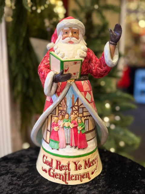 JIM SHORE HWC - SONG SERIES - GOD REST YE MERRY GENTLEMAN SANTA 6019092