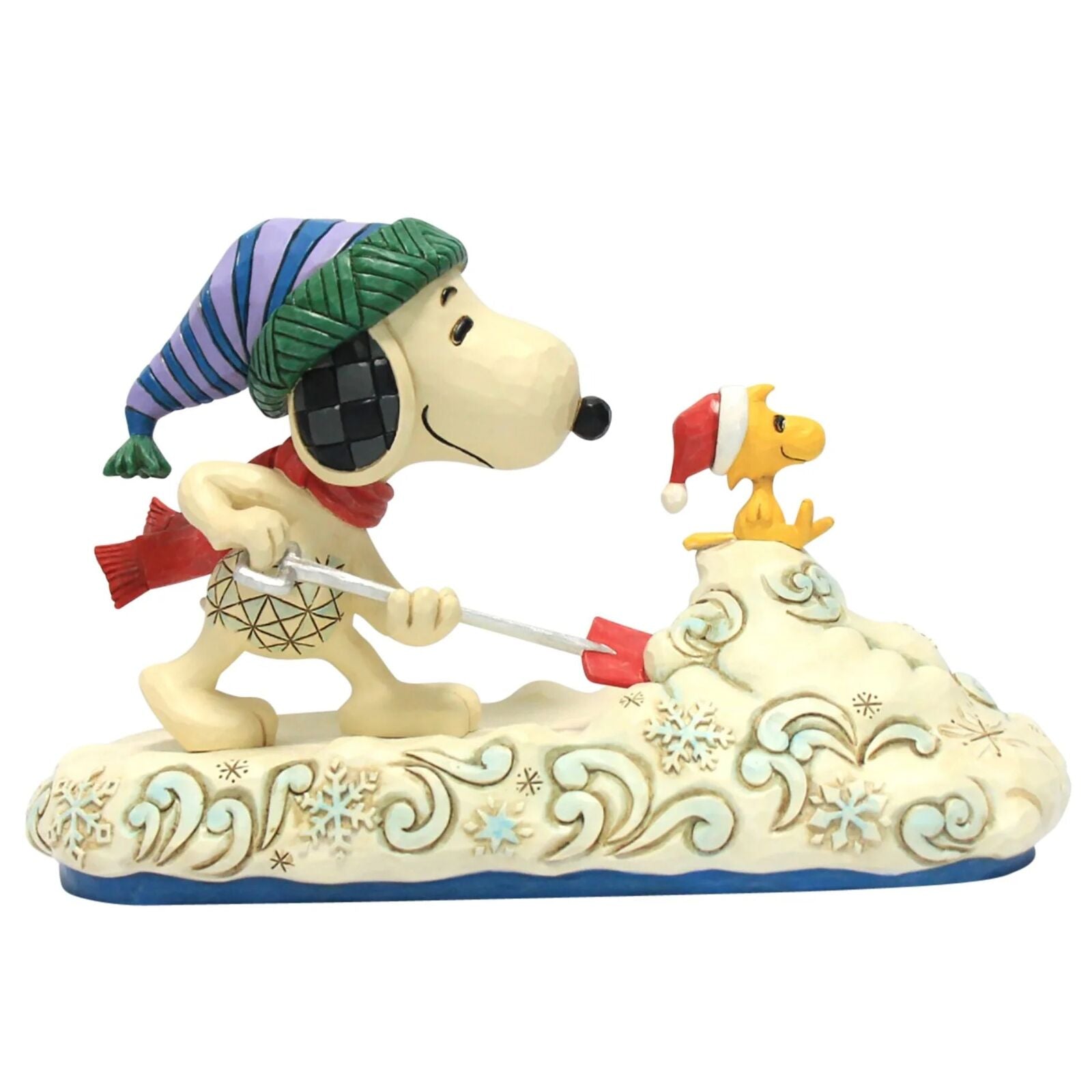 JIM SHORE PEANUTS - SNOOPY SHOVELING SNOW 6018680