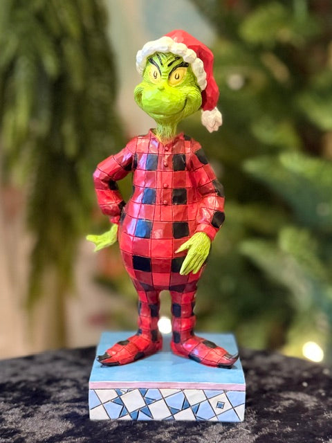 JIM SHORE - GRINCH - GRINCH IN PYJAMAS