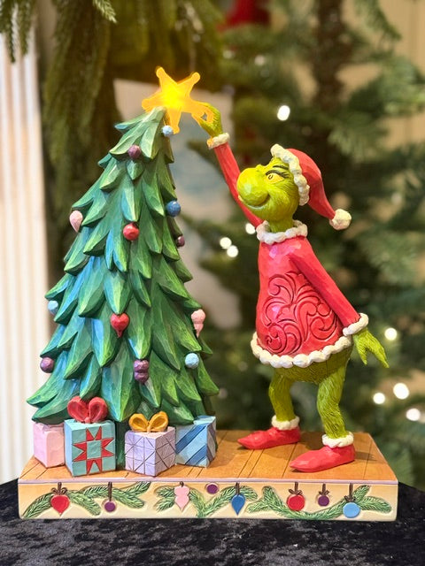 GRINCH BY JIM SHORE - GRINCH PULLING TREE STAR 6018961